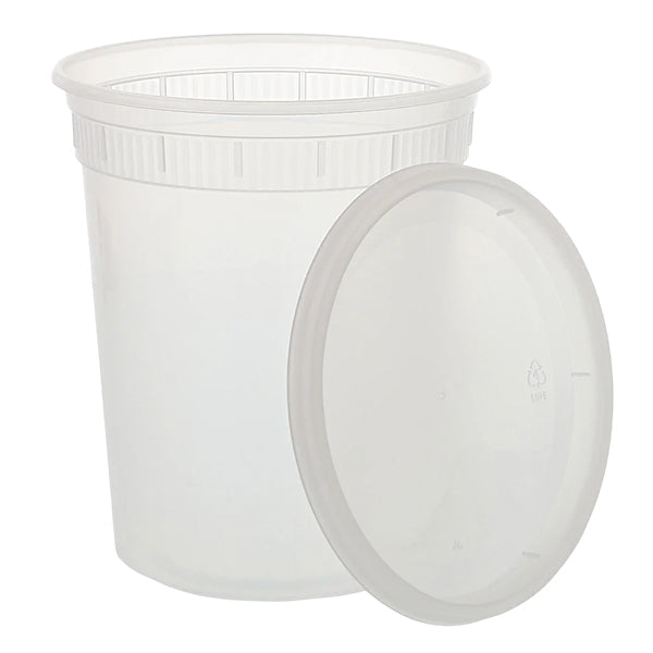 LR 32 oz Deli Round Combo with Lid 240 ct