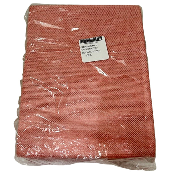 Canadian Mill Salmon Food Service Towel 13inx17in 50 ct