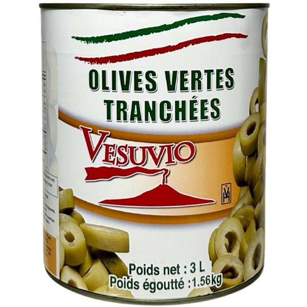 Vesuvio Green Sliced Olives 2.84 L