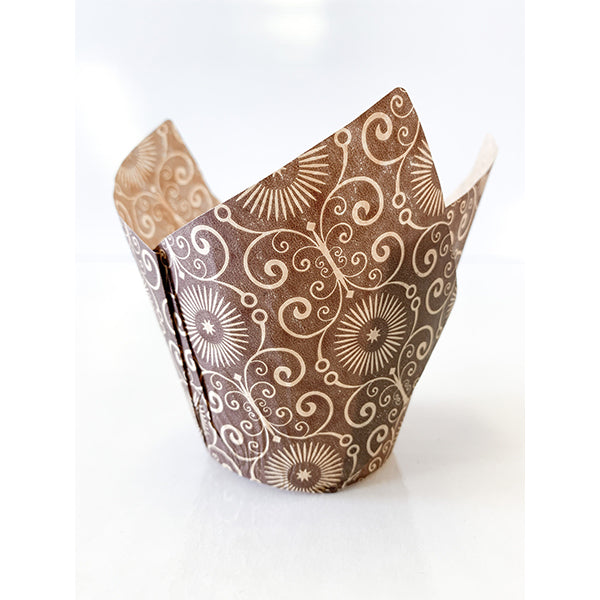 Enjay Baking Tulip Brown Printed Mariposa 100 ct