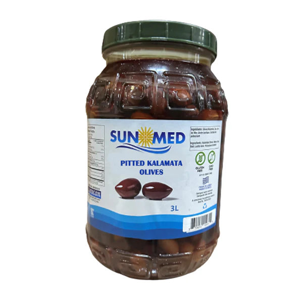 Sunmed Kalamata Olives Pitted 3 L