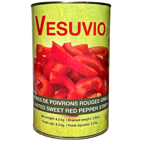 Vesuvio Roasted Red Pepper Strips 3x4.2 kg
