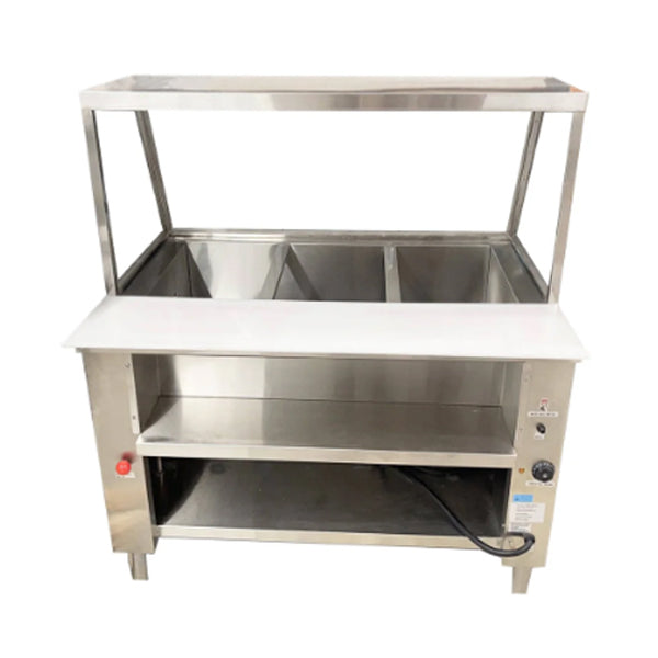 Sub-equip Sub Electric Hot Table with 3 Wells W/sg 48"
