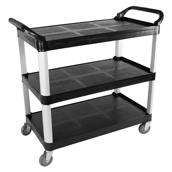 Globe Utility Cart Large Black 40"lx19.75"wx37"h