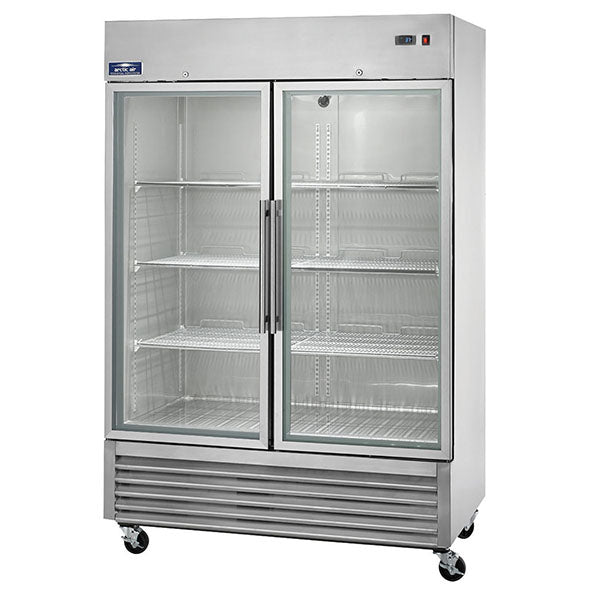 Arctic Air 2 Door Glass Freezer 54"w S/s Body 54"