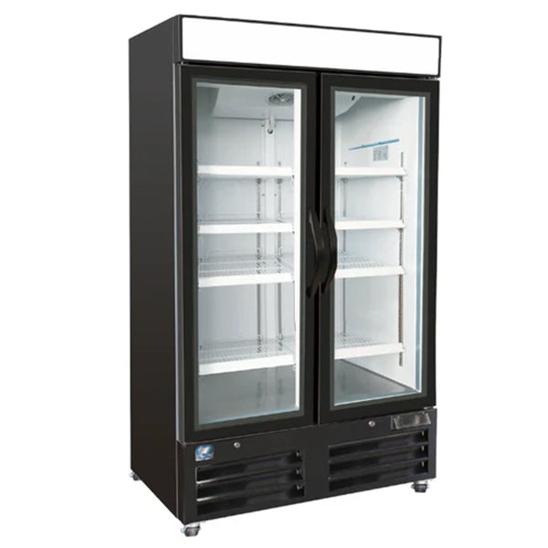 Coldzone 2 Door Freezer Glass 40"