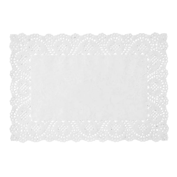 Unique White Placement Doilies 8 ct