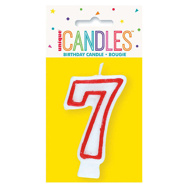Unique Deluxe Numeral Candle 7