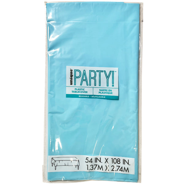 Unique Powder Blue Rectangle Tablecover