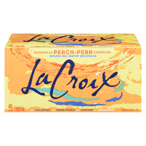 La Croix Peach Pear Flavoured Water 355 mL