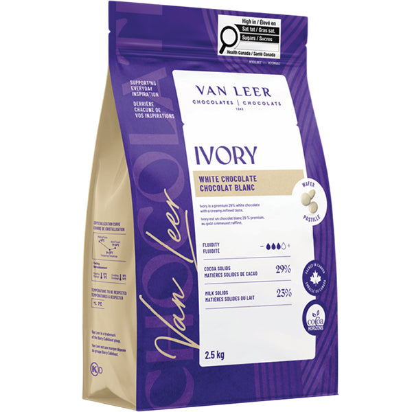 Van Leer Ivora White Chocolate Wafer 2.5 kg