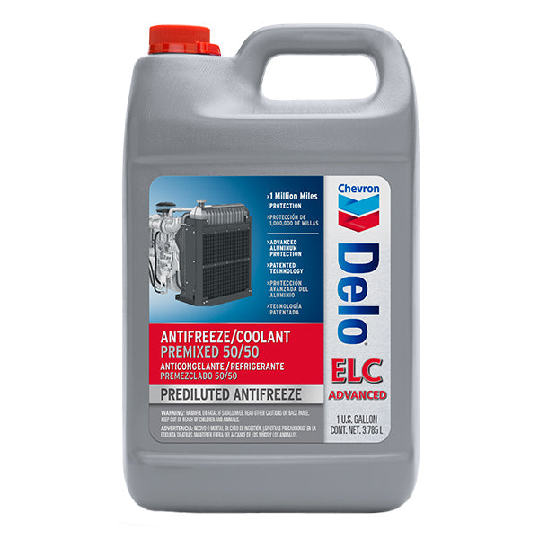 DELO Chevron Elc Antifreeze/coolant Premix 50/50 3.78 L