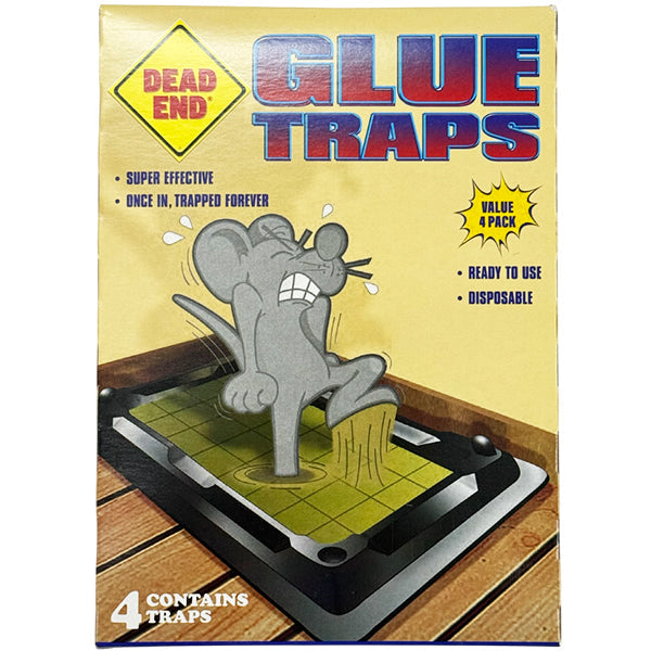 Dead End Baited Mouse Glue Traps 4-Pack