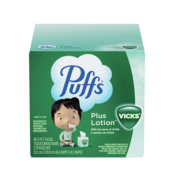 Puffs Plus Lotion 48 2 Ply Tissues 48-Pack