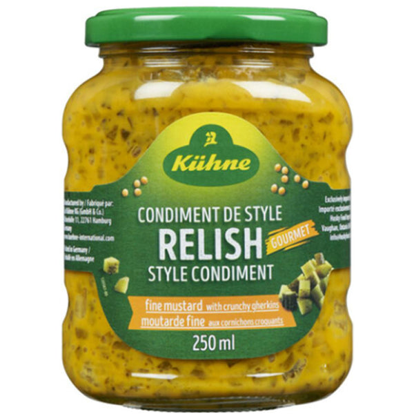 Kuhne Fine Mustard Gourmet Relish 250 mL