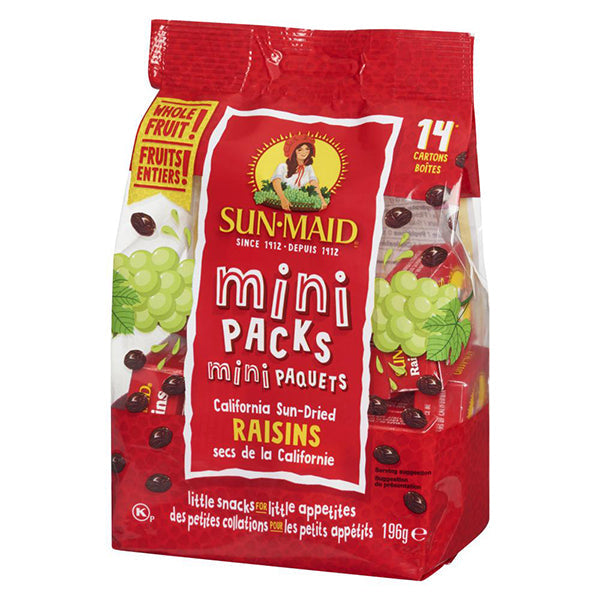 Sunmaid Raisins Mini Pack 196 g