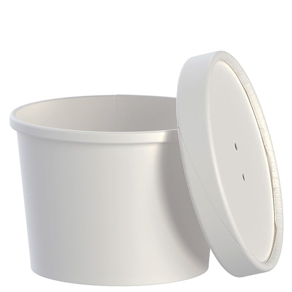 SOLO 12 oz White Combo Paper Food Container 250 ct