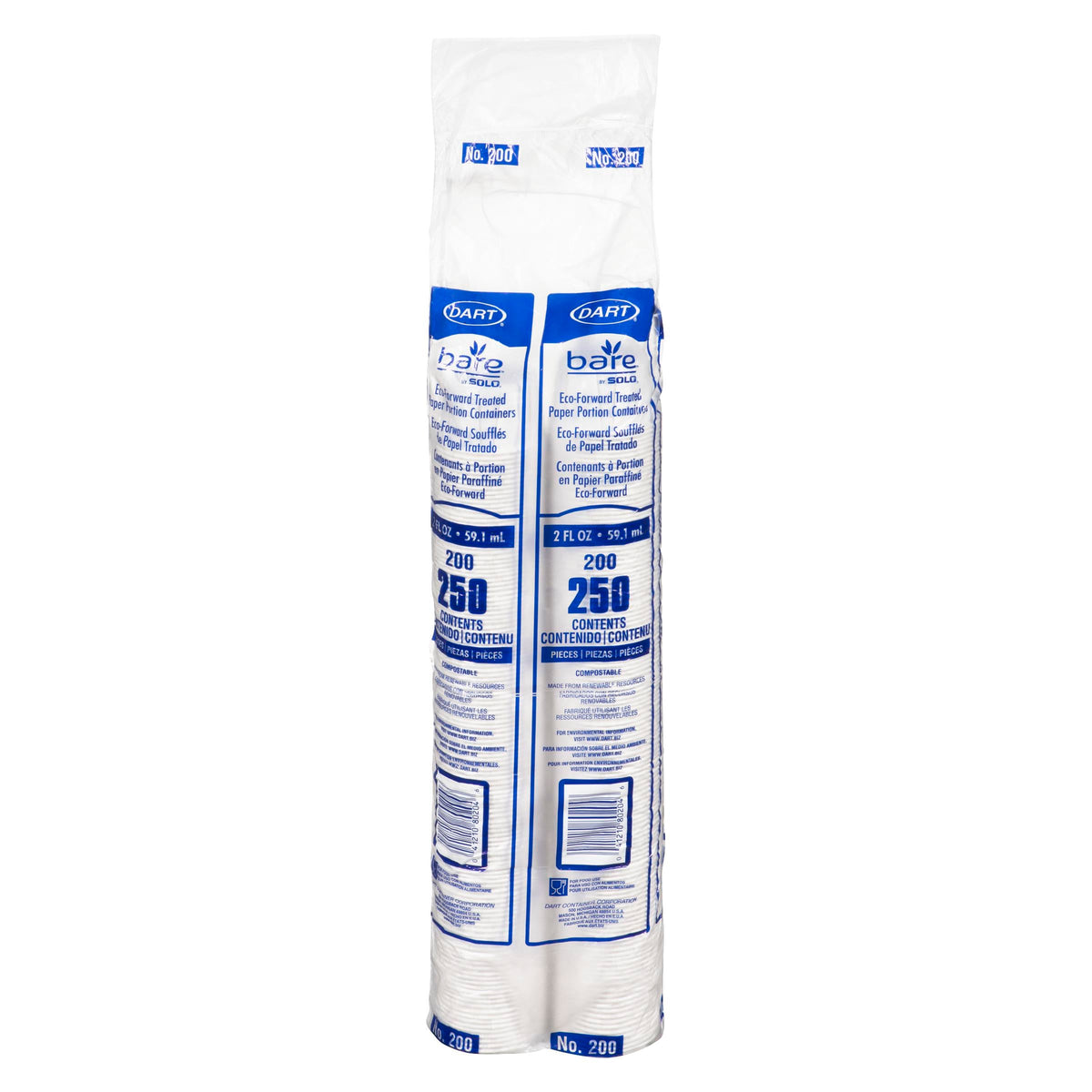 SOLO 2 oz Paper Souffle Cups 250 ct