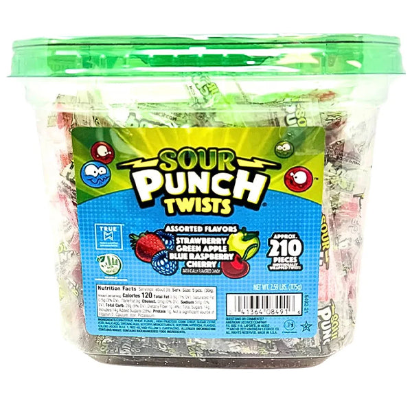 Sour Punch Twists Assorted 210 ct