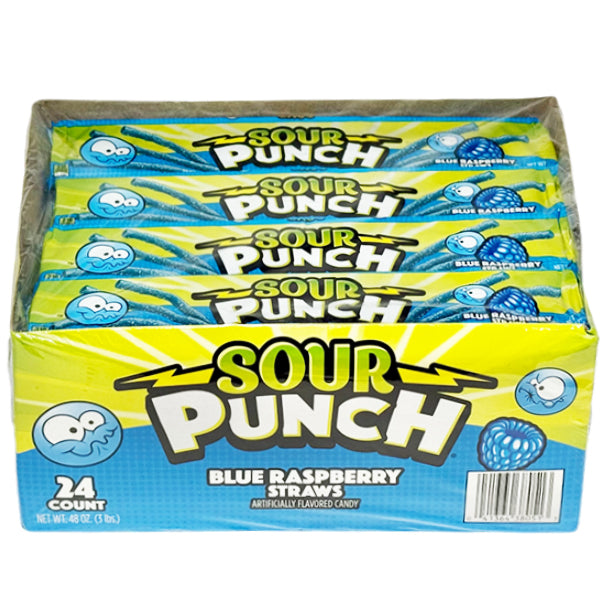 Sour Punch Straws Blue Raspberry 57 g