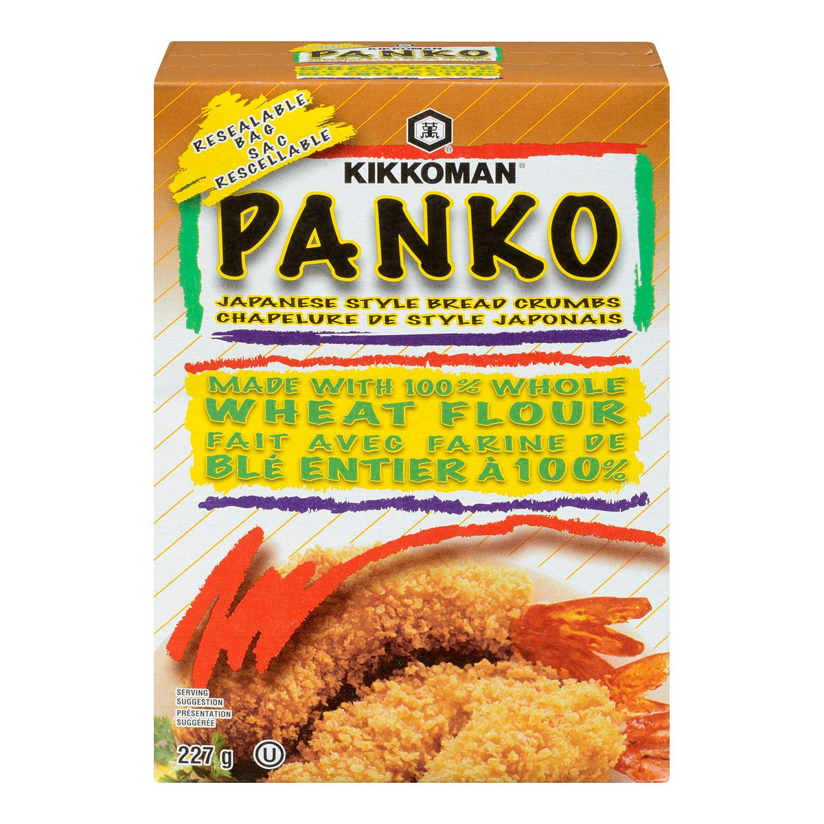 Kikkoman Panko Bread Crumbs Whole Wheat 227 g