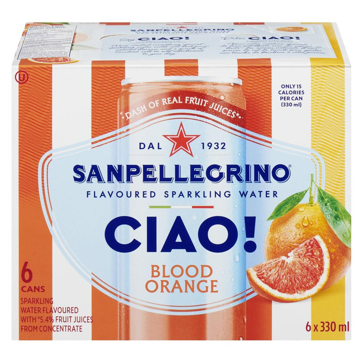 San Pellegrino Ciao Cans Blood Orange 4x6x330 mL