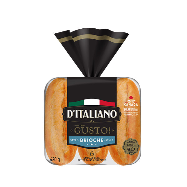 D'italiano Brioche Sausage Buns 6 ct