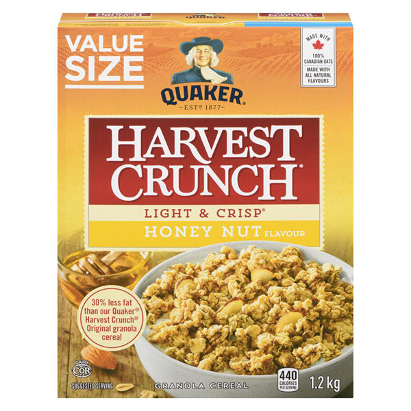 Quaker Harvest Crunch Light and Crisp Honey 1.2 kg