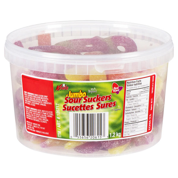 Tosuta The Original Red Band Jumbo Sour Sucker 60 ct