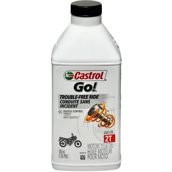 Castrol Go 2T Two Stroke Motor Oil 500 mL
