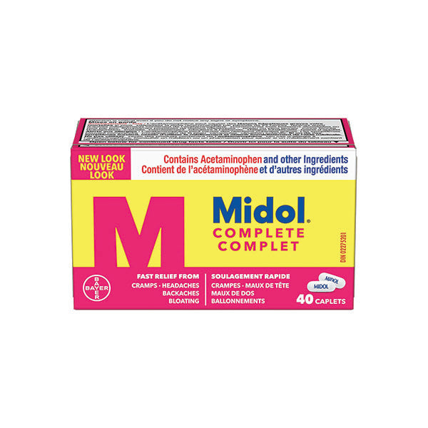 Midol Complete Relief From Cramps/headaches 40CAPLETS