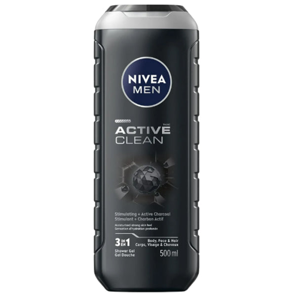 Nivea Men Active Clean 3 in 1 Shower Gel 500 mL