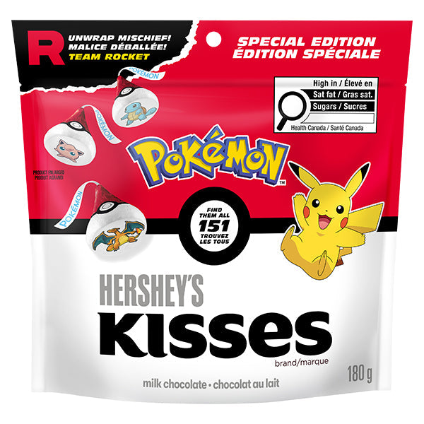 Hershey Kisses Milk Chocolate Pokemon 180 g