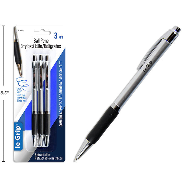 Le Grip Ball Pens 3-Pack