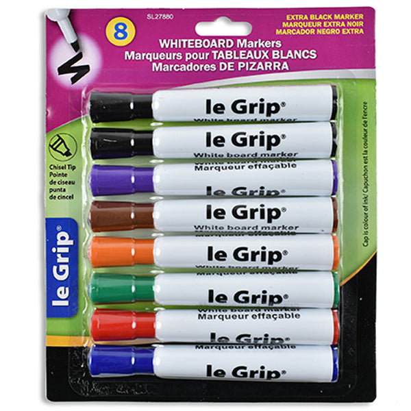 Le Grip Dryerase Markers 8 ct