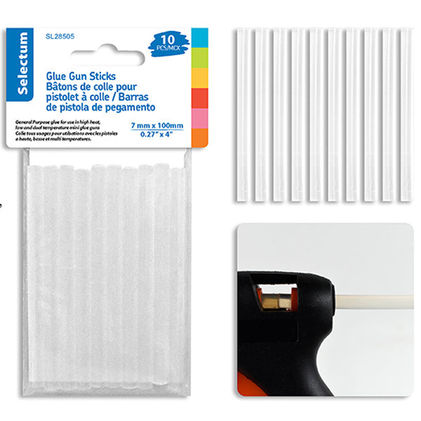 Selectum Mini Glue Gun Sticks 10-Pack