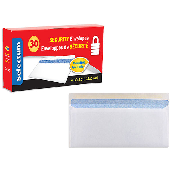 Selectum Security Envelopes 30 ct