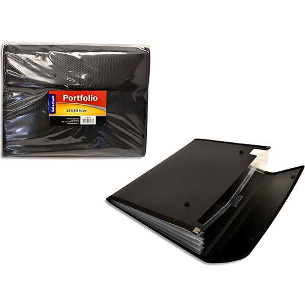 Selectum Portfolio 9.5IN Black Buttons Close-2 Section