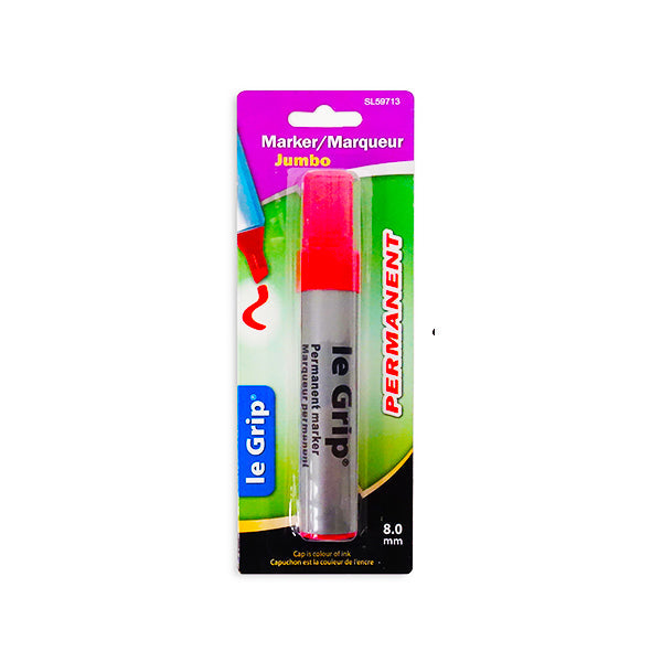 Le Grip Red Permanent Jumbo Marker 8.0MM