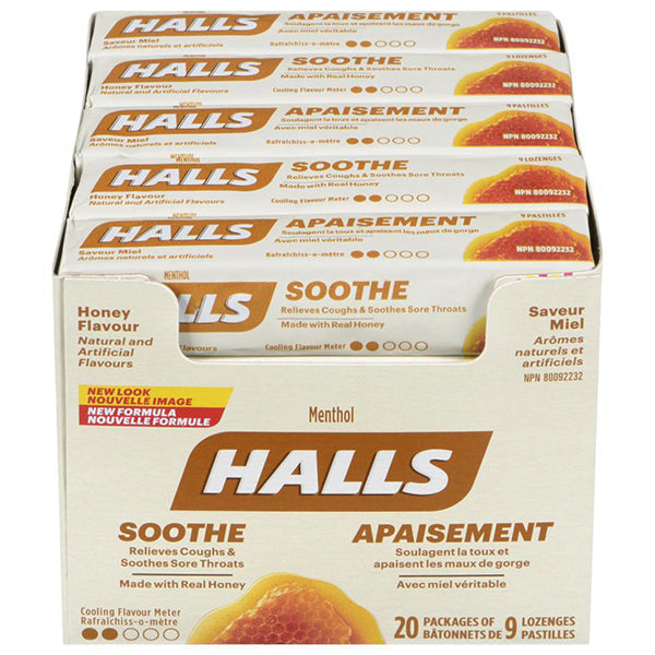 Halls Real Honey 9 ct