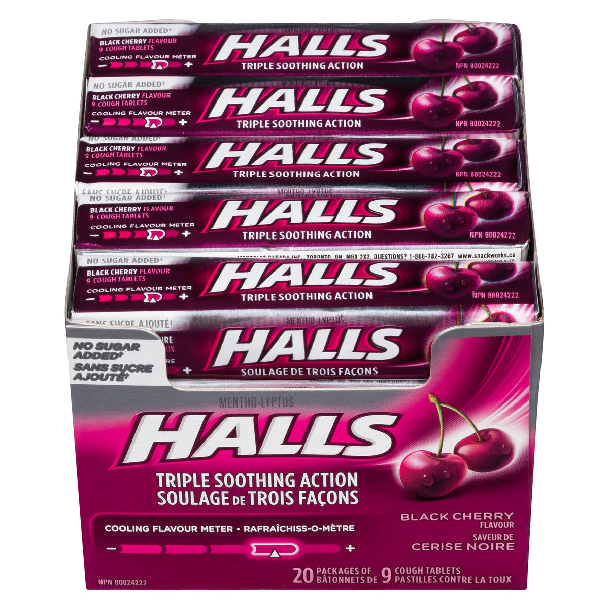Halls Sugar Free Black Cherry 9 ct
