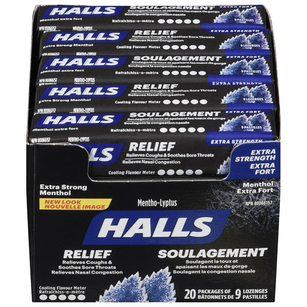 Halls Extra Strong 9 ct