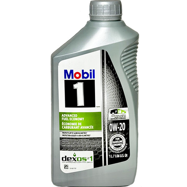 Mobil1 Advanced Synthetic Motor Oil Sae 0W-20 1 L