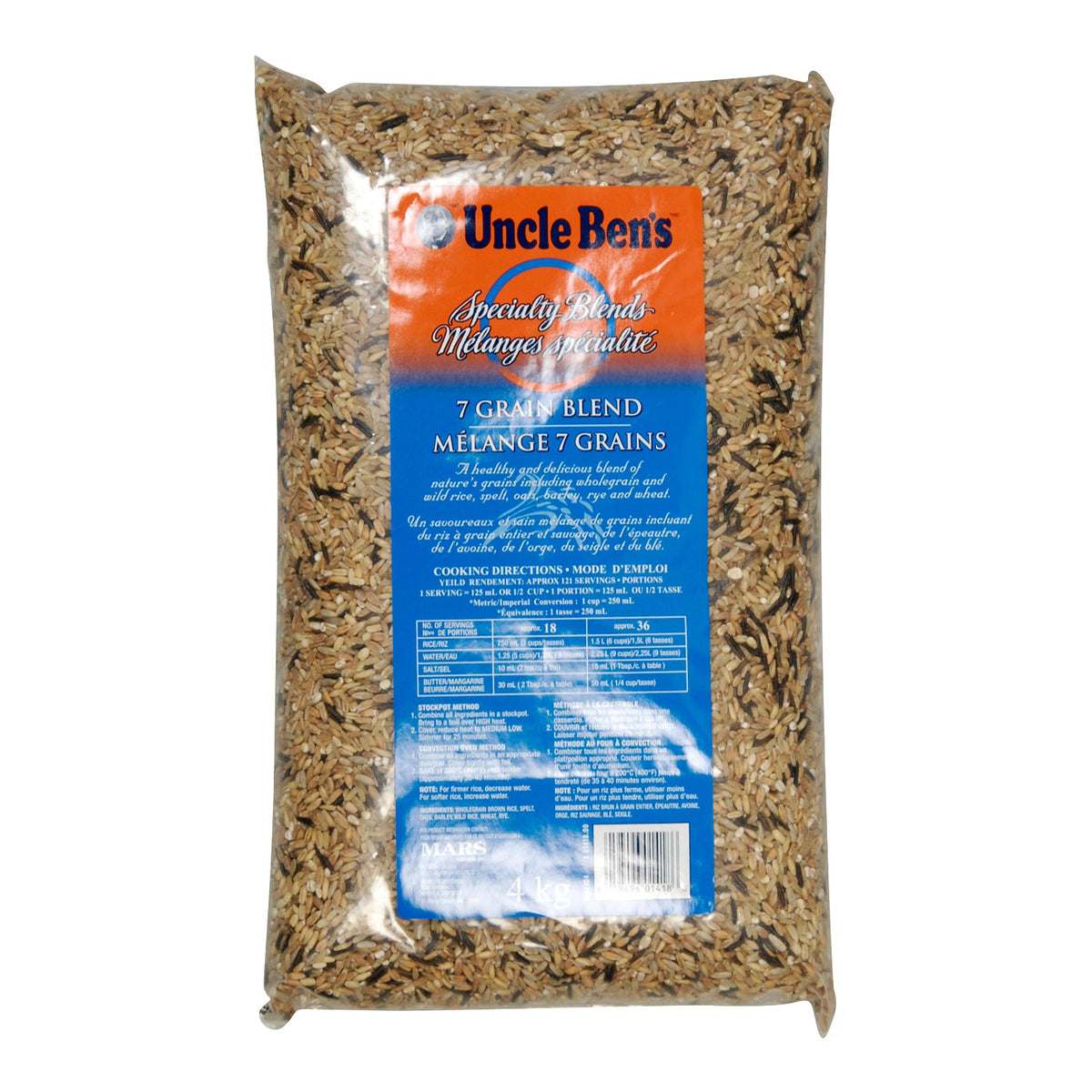 Uncle Bens Rice 7 Grain Blend 4 kg