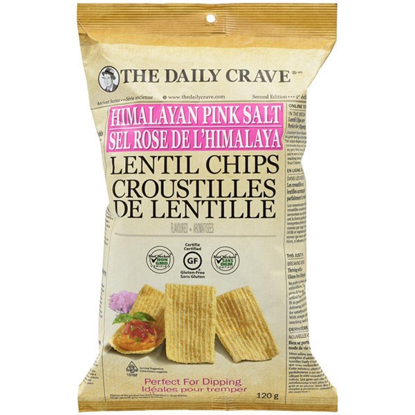 The Daily Crave Himalayan Pink Salt Lentil Chips 120 g