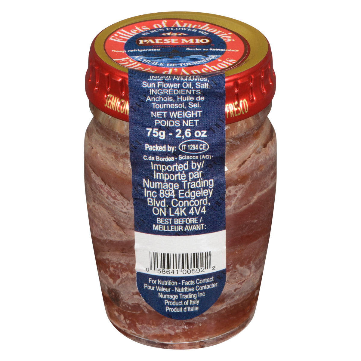 Paesemio Anchovy Fillets 75 g