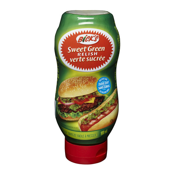 Bicks Bick's Squeeze Sweet Green Relish 500 mL