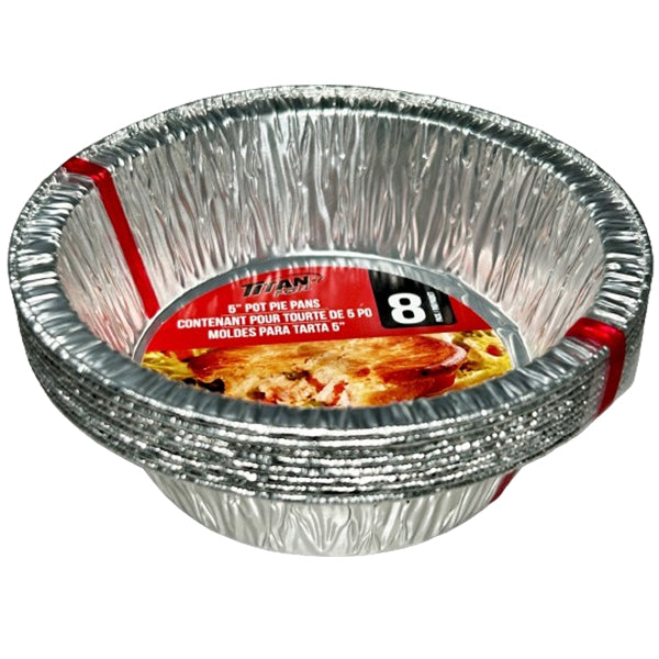 Titan Foil 5" Aluminum Pot Pie Pans 24 ct
