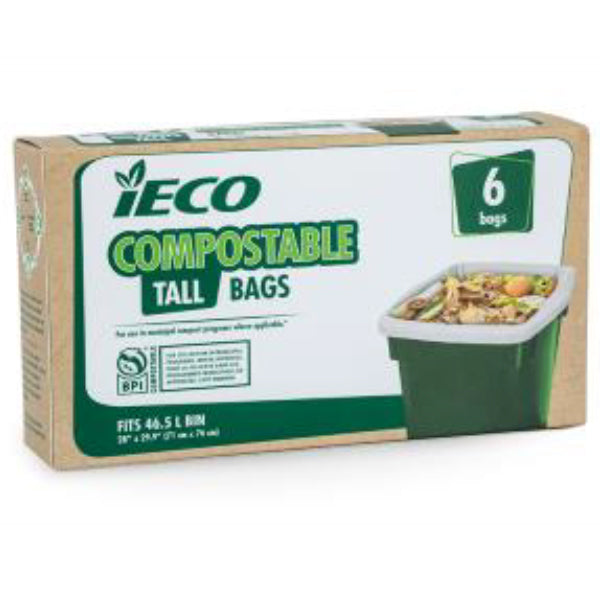 IECO Compostable Bin Liners 6 ct