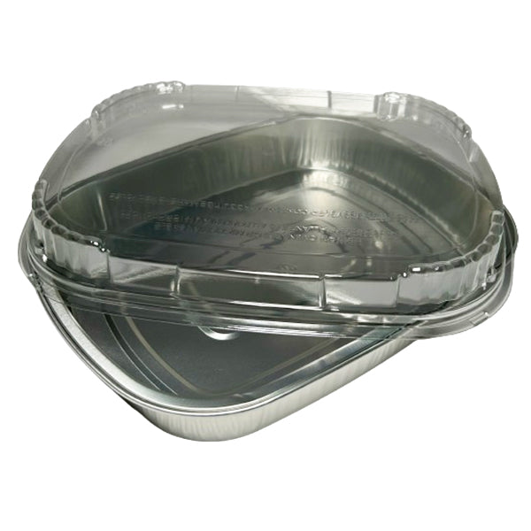 Titan 72 oz Silver Entree Container with Lid 2x25-Pack
